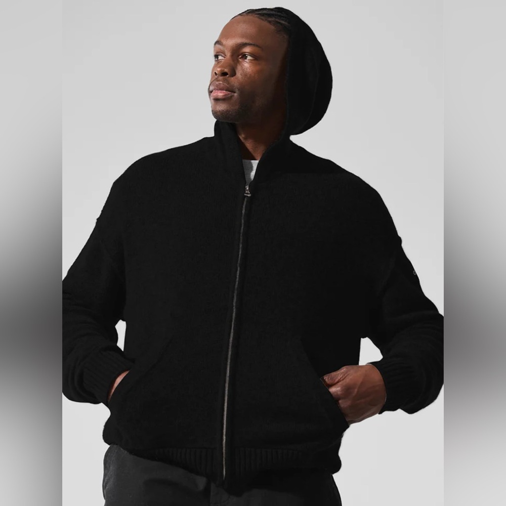 ALO Yoga New Class Cashmere Full Zip Hoodie